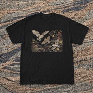 Style Owl Black Graphic Tee